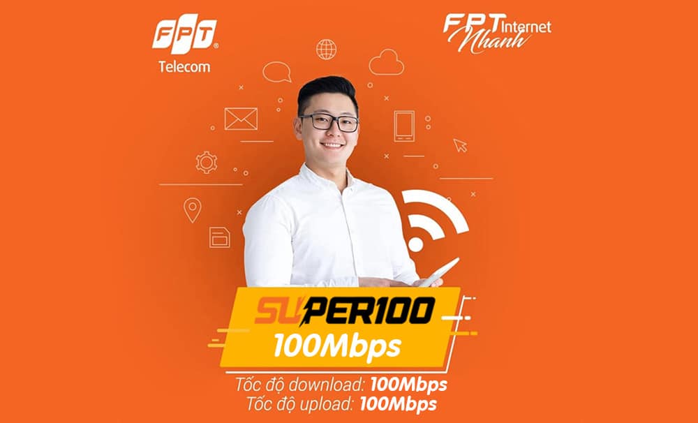 gói super 100 fpt, ftth super 100, super100 fpt, gói cước 100mb fpt